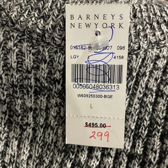 NWT Opening Ceremony Gray Sweater Pink Faux Fur Trim Large - Picture 8 of 10